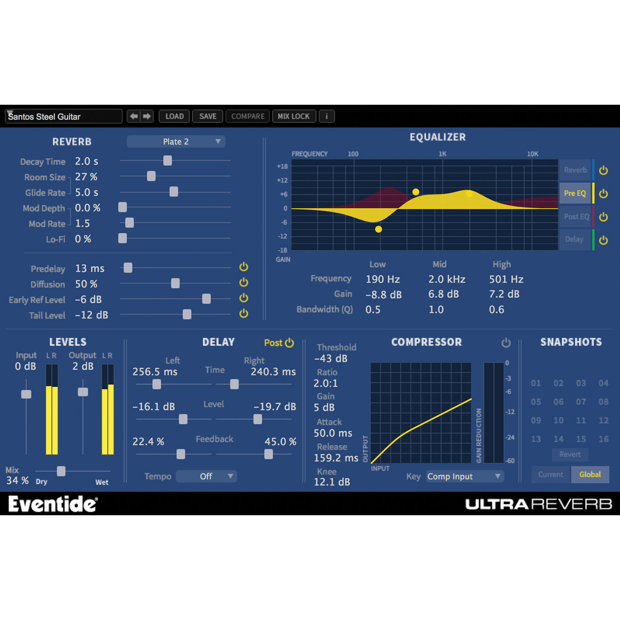 UltraReverb User Interface